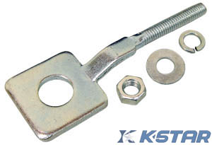 KS50 CHAIN ADJUSTER RIGHT SIDE ROUND HOLE
