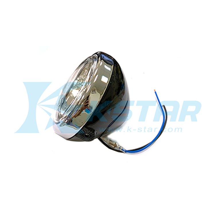 METAL BASE HEADLIGHT 4.5 inches SIDE MOUNT