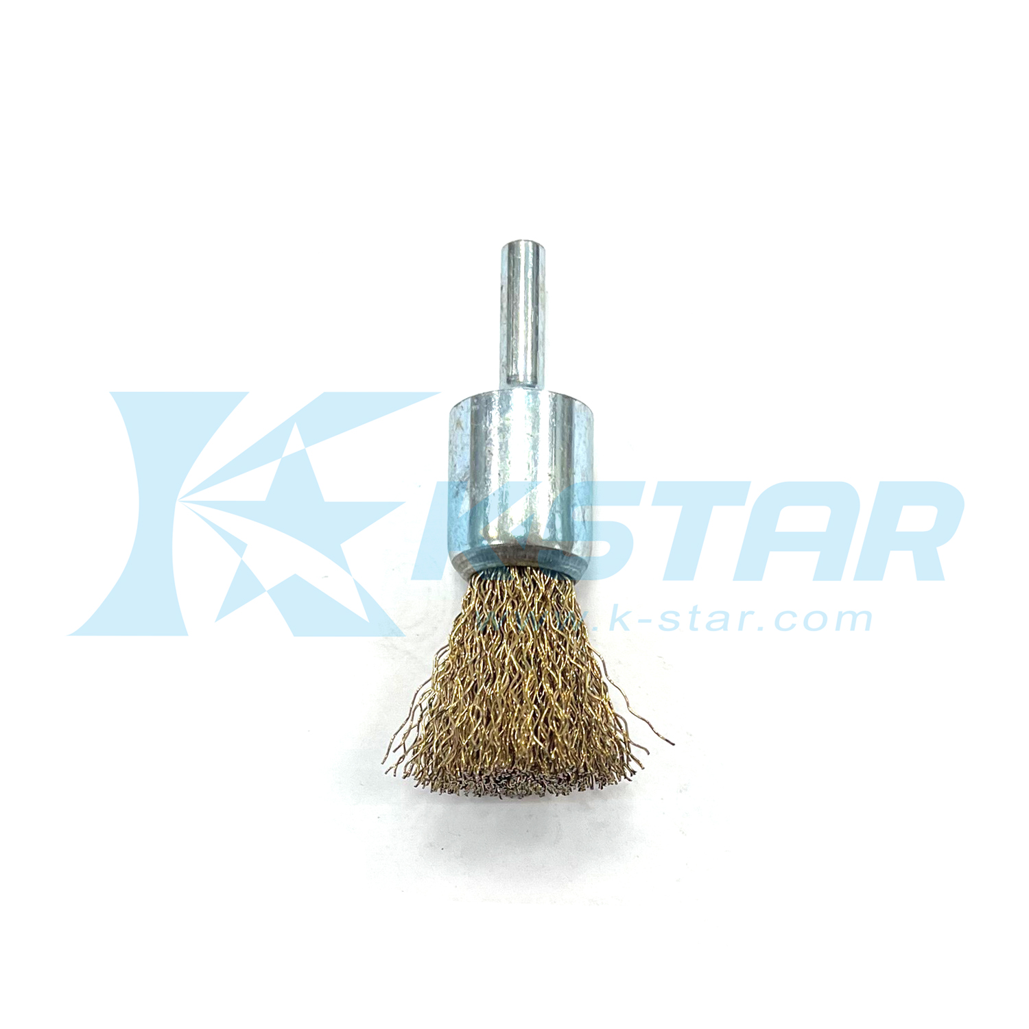 BRASS COATED END BRUSHERS Φ3/4", SHANK: 6MM
